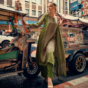 Colección de Trajes Salwar con Estampados Digitales de Pashmina de Viscosa, Catálogo Completo Disponible a Precio de Mayoreo, Colección Premium. - Product Image 1