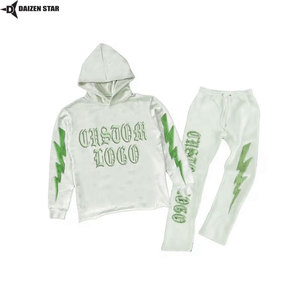 Sudadera con Capucha para Hombre, Invierno, 100% Algodón, Felpa, Ecológica, Transpirable, Resistente al Viento, Informal, Color Sólido, Teñido Liso, Personalizada 420 - Product Image 2