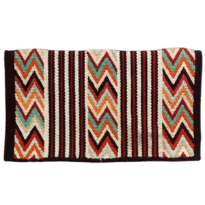 Couverture de selle de cheval Western de haute qualité aux couleurs personnalisées pour les événements de piste et de spectacle d'arène avec rembourrage en laine - Product Image 1