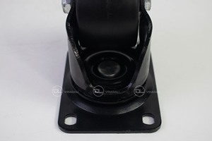 Roulettes en PP noir de 75mm Roulette à plaque industrielle de 3 pouces répondant aux normes américaines Produit du fabricant - Product Image 5