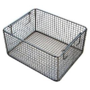 High Quality Rectangular <b>Stainless</b> <b>Steel</b> Wire Storage Basket <b>Kitchen</b> Organizer <b>Bin</b> For Food Fruit And General Home Use For Sale - Product Image 1