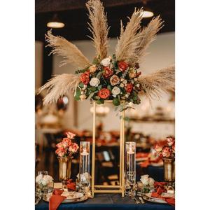 Centro de mesa de metal de lujo con diseño de inspiración Vintage para bodas y celebraciones de alta gama - Product Image 4