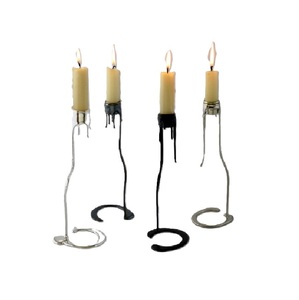 Candélabre de sol en fil de fer forgé simple bougeoir arrivée fraîche taille personnalisée forme couleur utilisations dans la décoration intérieure - Product Image 5