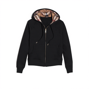 Sudaderas con Capucha de Alta Calidad Estilo Británico para Hombre y Mujer, Cierre Completo, Logotipos Bordados Personalizables - Product Image 3