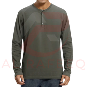 เสื้อเชิ้ตแขนยาวของผู้ชายผ้าโพลีเอสเตอร์/ ผ้าฝ้ายแห้งเร็วระบายอากาศได้ดีผลิตตามสั่ง - Product Image 1