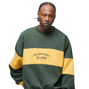 Vente chaude hommes Vintage texte personnalisé à manches longues pull sweat nouveauté hiver Style lavé avec impression par sublimation - Product Image 1