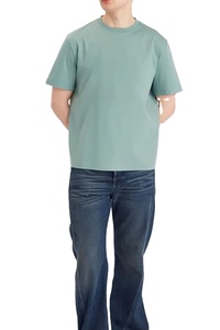 เสื้อยืดคอกลมผ้าฝ้ายแขนสั้นสำหรับผู้ชาย เสื้อยืดเนื้อหนา รับสกรีนโลโก้ - Product Image 2