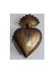 กล่องโลหะประดับพลอยเทียมรูปหัวใจศักดิ์สิทธิ์ของพระเยซูสำหรับใส่ขวดน้ำมนต์สำหรับตกแต่งบ้าน - Product Image 6