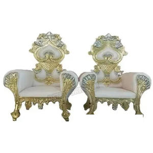 Sillas de pareja Maharaja Look para boda DST Exports Venta caliente musulmán elegante cómodo indio Mariges muebles precio de fábrica - Product Image 1
