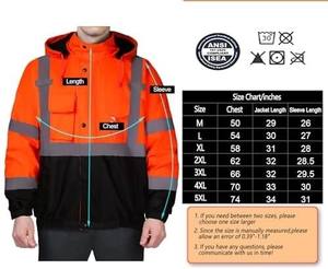 Vente de gros Gilet de chantier haute visibilité pour homme Veste de travail de sécurité haute visibilité avec logo personnalisable - Product Image 3