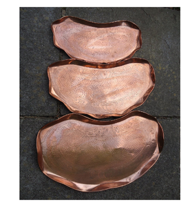 Bandeja de cobre rectangular/redonda con asa, diseño brillante, bandeja de cobre para almacenamiento, precio superior - Product Image 4