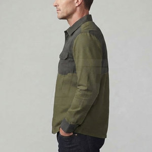 Chemise décontractée moderne pour homme, manches longues, boutonnée, en coton léger, vêtement tendance pour tous les jours et les activités de plein air - Product Image 6