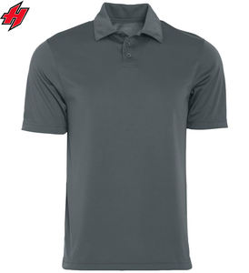 เสื้อกอล์ฟแขนสั้นระบายอากาศได้ดี ผ้าคอตตอนผสมสแปนเด็กซ์ แห้งเร็ว เหมาะสำหรับใส่ทำงานหรือเล่นกีฬา  รับสกรีนโลโก้ตามแบบ - Product Image 1