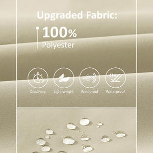 เสื้อแจ็คเก็ตกันลมสำหรับทุกสภาพอากาศ พร้อมปกตั้งและทรงพอดีตัว เหมาะสำหรับสวมใส่กลางแจ้ง สำหรับผู้ชาย - Product Image 6