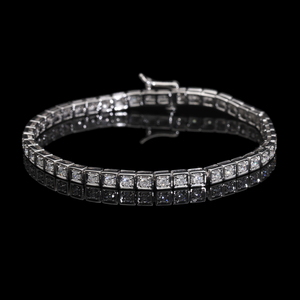 Bracelet de tennis exquis en or 14 carats avec des diamants naturels étincelants de 2,12 ct dans un cadre de canal sécurisé pour un style élégant - Product Image 1