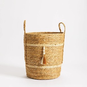 Juego de 3 cestas redondas de mimbre marino para decoración del hogar, cestas de almacenamiento hechas a mano, venta al por mayor, ecológicas, hechas en Vietnam - Product Image 2