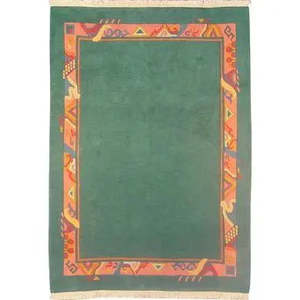 Alfombra Anudada a Mano de Estilo Oriental, Colección Indo Nepal, Estilo Indio, con Lana Natural, Área 8'2 X 6'6, Panr02162 - Product Image 1