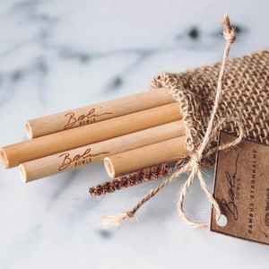 ชุดหลอดดูดไม้ไผ่แบบนำกลับมาใช้ใหม่ได้เป็นมิตรต่อสิ่งแวดล้อมทำด้วยมือเป็นมิตรต่อสิ่งแวดล้อมสำหรับบาร์และเป็นของขวัญ - Product Image 5