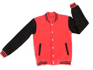 Chaqueta de Béisbol Varsity Personalizada para Hombre, 100% Lana, Manga Larga, Cuello Alto, Logotipo Frontal, Exterior de Cuero - Product Image 3