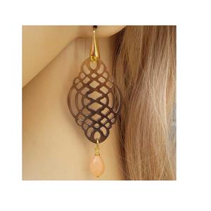 Boucle d'oreille mode en corne de buffle naturelle pour taille personnalisée, prix bon marché avec utilisation manuelle pour produit Offre Spéciale - Product Image 5