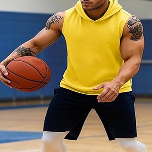 Débardeurs de gymnastique grande taille pour hommes respirant vêtements de fitness d'été sans manches chemise d'entraînement musculaire tricotée confectionnée par une robe de sport - Product Image 4