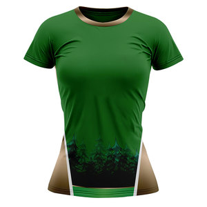 T-shirt de sport en polyester 100 % écologique à col rond et manches courtes, haute performance, confortable pour l'entraînement et les matchs - Product Image 3