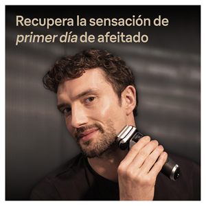 Tête de rechange pour rasoir électrique de la série allemande pour hommes, rasoir rotatif étanche IPX7 pour le visage, argent - Product Image 2