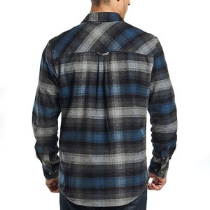 Camisas de franela para hombre al por mayor manga larga trabajo invierno casual 100% algodón secado rápido transpirable - Product Image 2