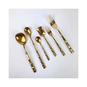 Juego de cuchara y tenedor de servidor de ensalada con mango de diseño increíble de Metal plateado antiguo de acero inoxidable - Product Image 3