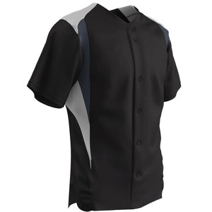 Maillot de baseball pour hommes, chemises unies à boutons, à manches courtes, uniforme hip hop actif pour les sports d'équipe, uniforme de baseball/softball - Product Image 4