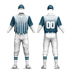 ชุดกีฬาเบสบอล ดีไซน์ใหม่ ชุดเบสบอล โพลีเอสเตอร์ 100% ชุดเบสบอลสำหรับขาย - Product Image 1