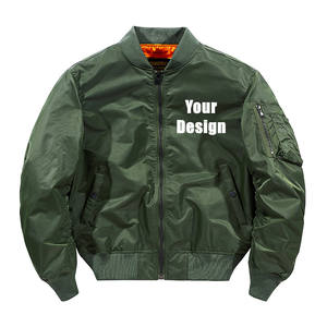 OEM personalizado de los hombres Vintage Nylon vuelo Bomber chaqueta tamaño 6XL bordado tinte procesamiento - Product Image 2