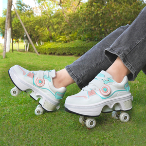 Chaussures à roulettes de haute qualité, pointures 33-42, chaussures de roller, baskets 2 en 1, roller pour enfants - Product Image 4