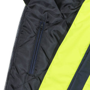 Veste de sécurité imperméable en toile pour homme avec col rond et logo frontal, nouveau design, vêtements de travail - Product Image 4