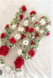 Varmala de Boda para Novios Indios, Jaimala, Guirnalda de Boda Musulmana, Pooja Mala, Flores Artificiales - Product Image 3