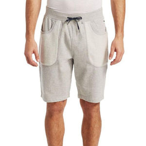 100% Cotton Fleece Casual Shorts Size Fit with Side and <b>Back</b> Pockets Solid Pattern High Street Style Customizable Best Material - Product Image 1