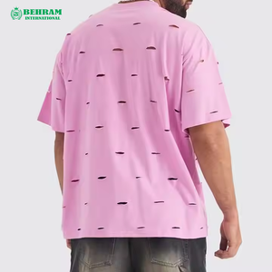 เสื้อยืดผู้ชาย โพลีเอสเตอร์/คอตตอน ผ้าแห้งเร็ว เป็นมิตรกับสิ่งแวดล้อม น้ำหนัก 210 กรัม ทรงโอเวอร์ไซส์ สวมใส่สบาย แบบเรียบ  พร้อมสกรีนลายกราฟิกตามสั่ง - Product Image 2
