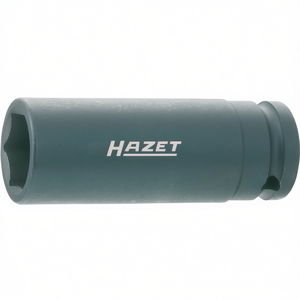 Hazet 6-Point Long Square <b>Impact</b> <b>Socket</b> 1/2'' with Traction Profile and Borehole - Product Image 3