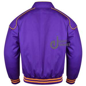 2025 nuevas chaquetas para hombre, fabricantes de ropa personalizada, ropa de calle con manga de cuero PU personalizada, chaqueta universitaria Letterman para hombre - Product Image 6