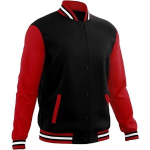 Chaqueta de Béisbol Personalizada de la Mejor Calidad, Nueva Moda, con Estampado Personalizado, Cuello Alto, Logotipo Frontal, Chaqueta Varsity para Hombre FINER THREADS Transpirable - Product Image 6