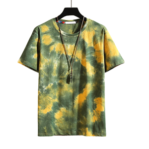 Top Trending Men's <b>Tie</b> Dye T Shirts Short Sleeve Crew Neck Loose Fit Cotton Jersey Summer Casual Streetwear Acid Washed T-shirt - Product Image 4