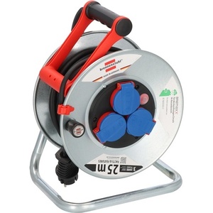 BRENNENSTUHL Garant S240 25m Cable Reel N05V3V3 3x1.5mm 240mm 3 Safety <b>Sockets</b> Sheet Steel IP44 Power Cords & <b>Extension</b> Cords - Product Image 3