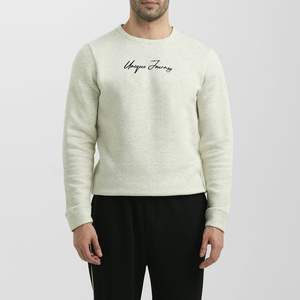 Sweat-shirts à col rond doublés en molleton French Terry de qualité supérieure, 400 grammes, mélanges de coton, impression de logo personnalisée pour hommes et femmes - Product Image 1