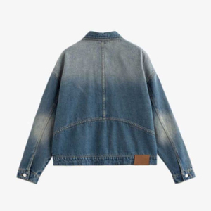 Chaqueta de alta calidad de manga larga con botones para mujer con logotipo personalizado, Chaquetas vaqueras informales de primavera, abrigos, abrigo de abrigo Premium - Product Image 6