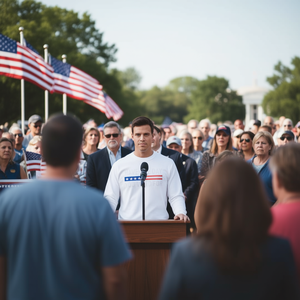 Camiseta de Manga Larga con Diseño Motivacional 'Que tengas el día que votaste' para Eventos Políticos y Campañas - Product Image 3