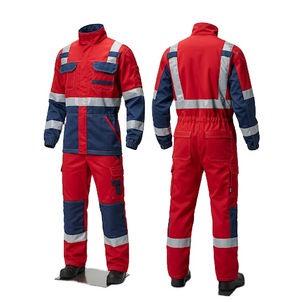 Overol de trabajo adecuado para entornos profesionales de obra, overol de tono brillante, ropa industrial duradera, overol de alta visibilidad - Product Image 1