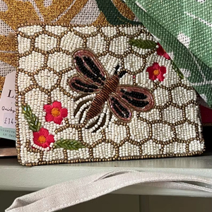 Handmade Bohemian Style Seed Bead Tote Bag Custom Logo Embroidered Beaded <b>Coin</b> <b>Pouch</b> Fashionable Women's Sizes for Promotions - Product Image 1