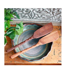 Wood Sourdough Spurtle Kitchen Utensil Wood Dough Whisk Spurtle Customized Hot <b>Sale</b> - Product Image 4