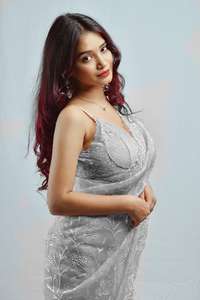 ผ้าโปร่งบางลายพีชผ้าโปร่งบางสำหรับงานแต่งงานงานแต่งงานแบบอินเดียสินค้าออกใหม่ล่าสุดสินค้า2022 - Product Image 6