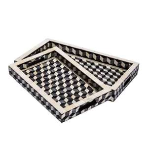 Fabricant professionnel de plateaux de service personnalisés en incrustation d'os pour cadeaux avec service personnalisé fourni pour l'exportation - Product Image 4